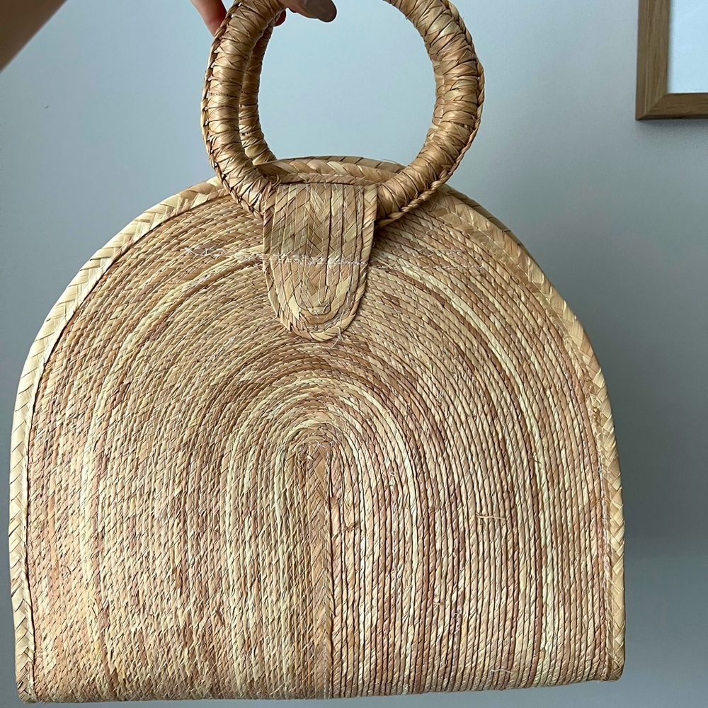 Neutral Woven handbag